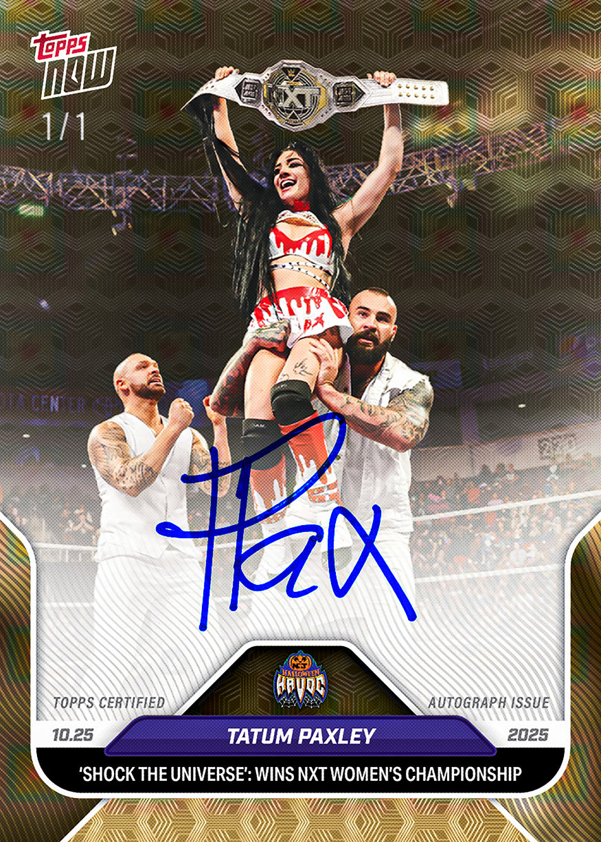 Alternative view of Tatum Paxley - 2025 WWE Topps NOW - Card 117 - PR: 1150