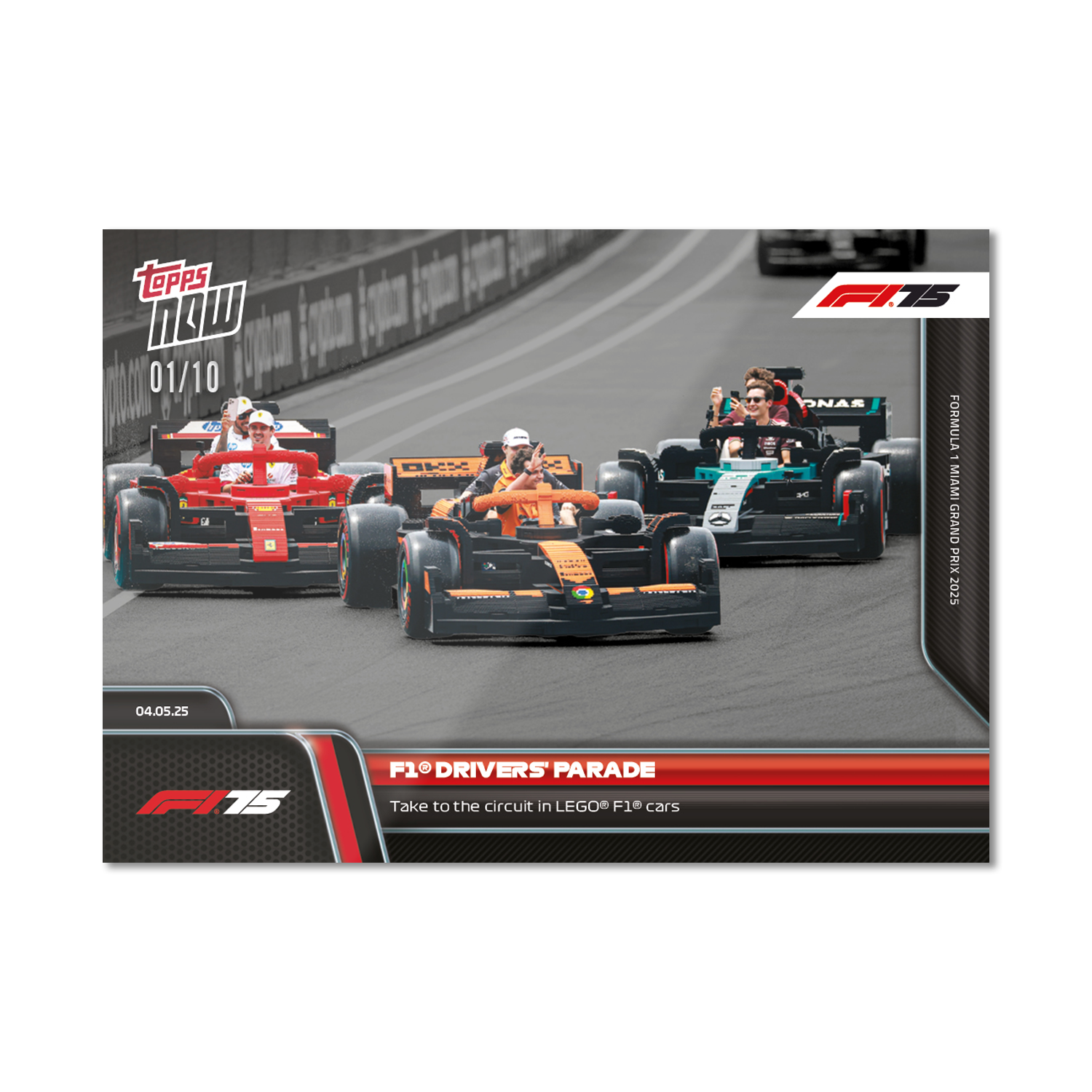 F1 Drivers' Parade - 2025 Formula 1 Topps NOW - Card 36 - PR: 2219 - Image 4