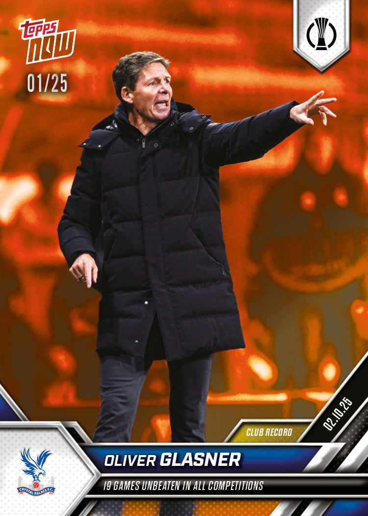 Oliver Glasner - 2025-26 UECL Topps NOW - Card 1 - PR: 224 - Image 5