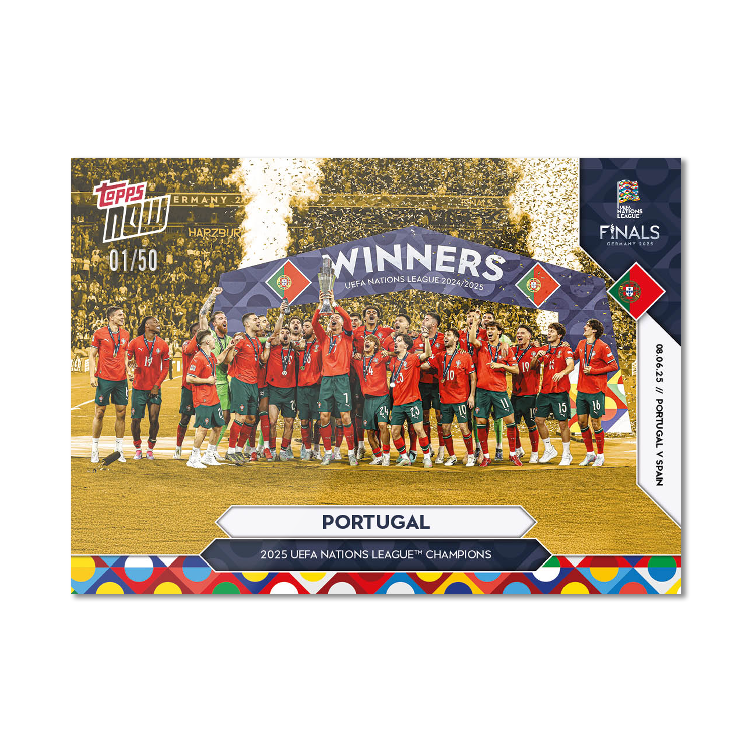 Portugal - 2025 UEFA Nations League Topps NOW - Card 4 - PR: 2177 - Image 6