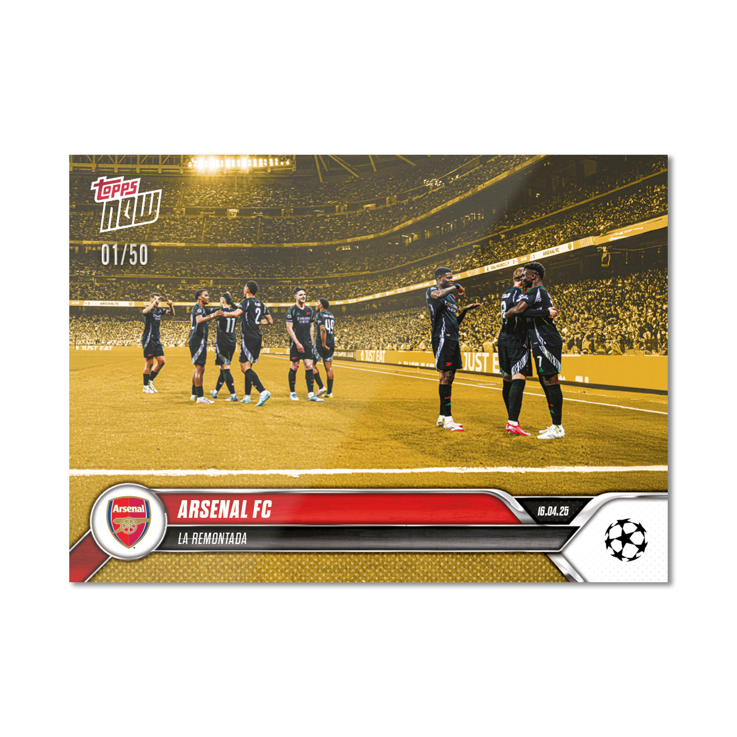 Arsenal FC - 2024-25 UCL Topps NOW - Card 143 - PR: 641 - Image 6