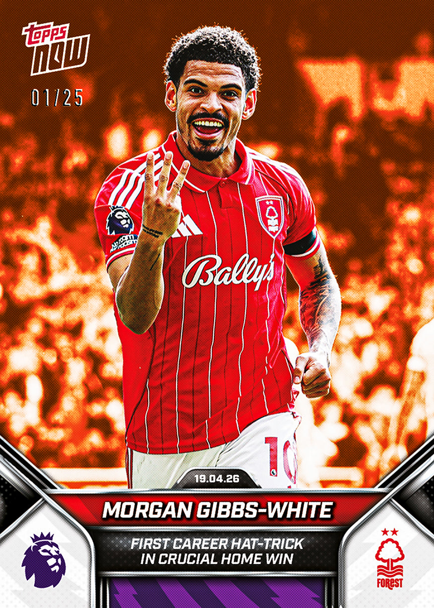 Morgan Gibbs-White - 2025-26 Premier League Topps NOW - Card 175 - PR: 316 - Image 5
