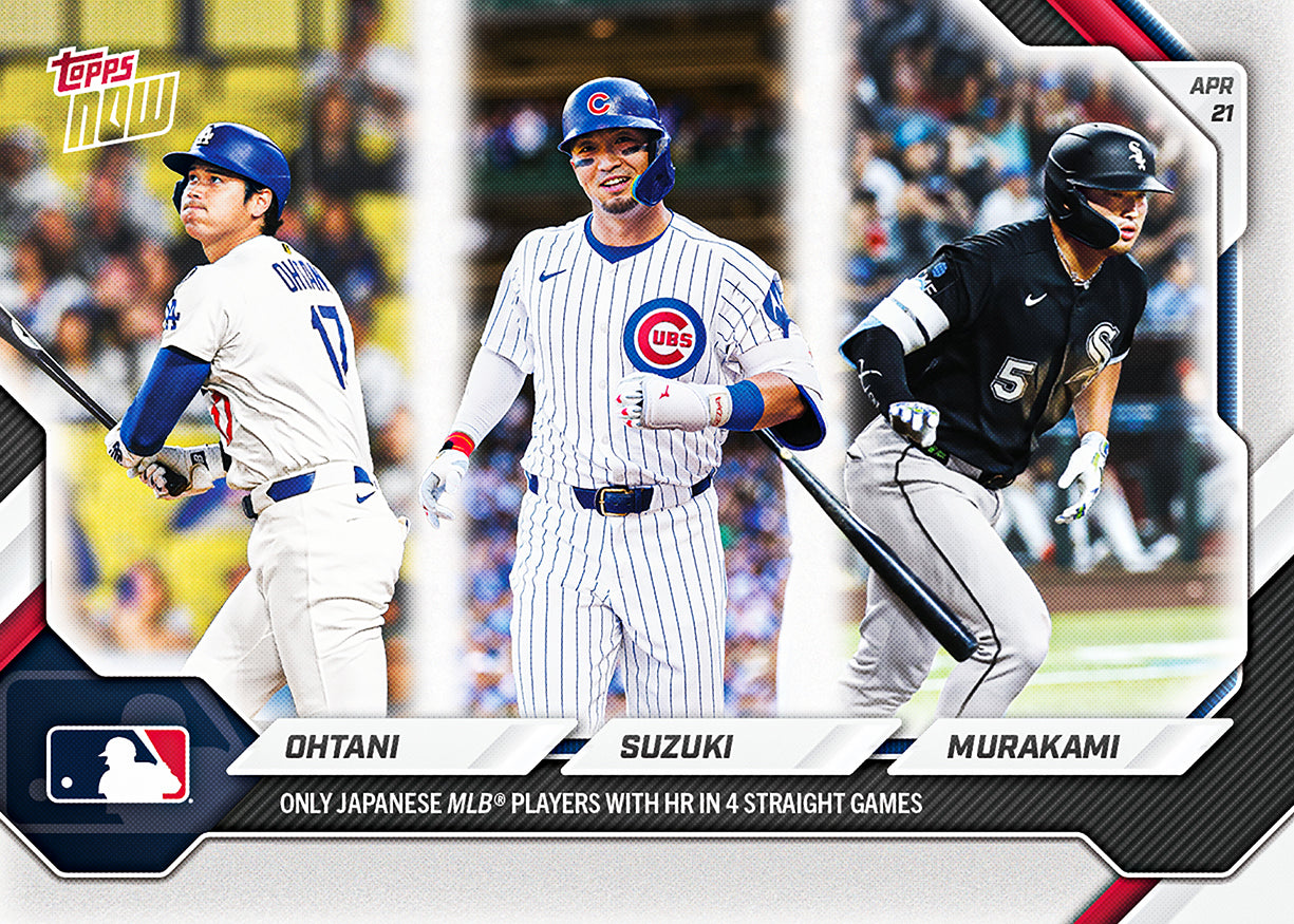 Shohei Ohtani / Seiya Suzuki / Munetaka Murakami - 2026 MLB Topps NOW - Card 104 - PR: 9767