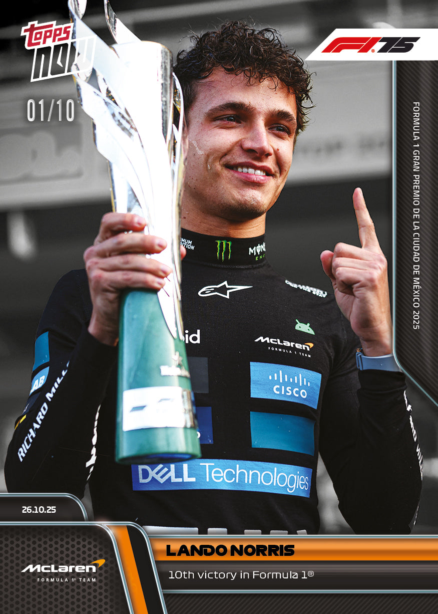 Lando Norris - 2025 Formula 1 Topps NOW - Card 72 - PR: 4039 - Image 5