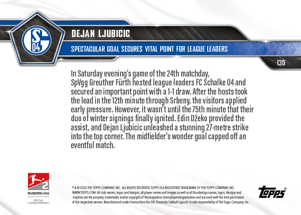 Dejan Ljubicic - 2025-26 Bundesliga Topps NOW - Card 135 - PR: 341 - Image 7