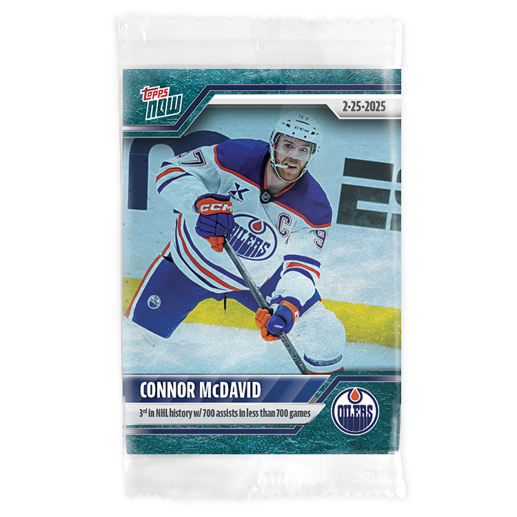 Connor McDavid - 2024-25 NHL Topps NOW - Sticker # 119 Pack - PR: 365 - Image 3