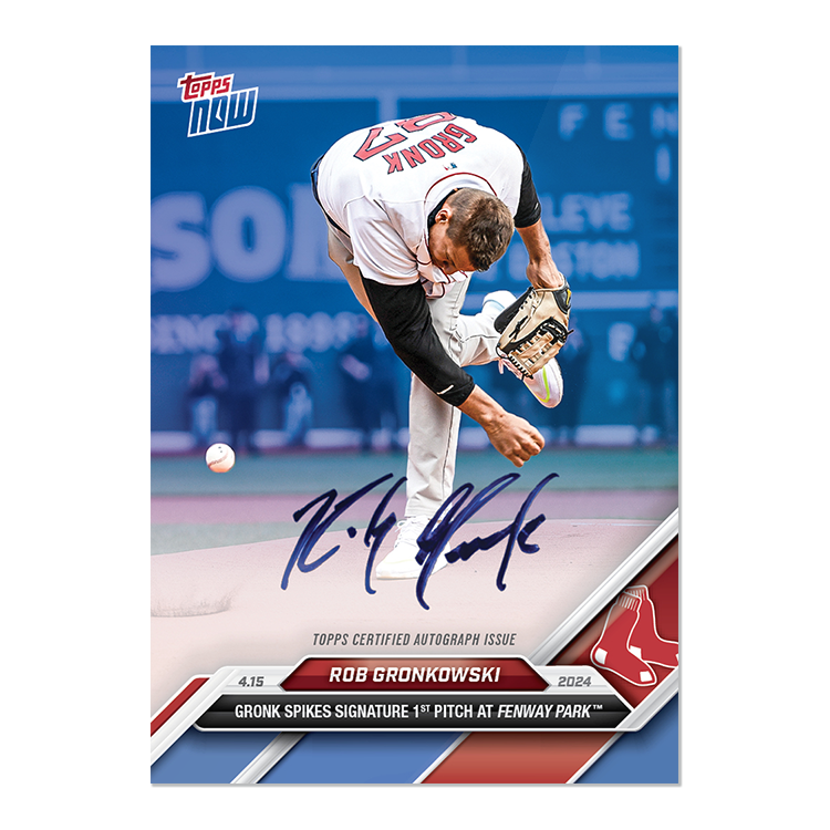 On-Card Autograph # to 49 or Lower - Rob Gronkowski - 2024 MLB TOPPS NOW Card 78 - Image 3