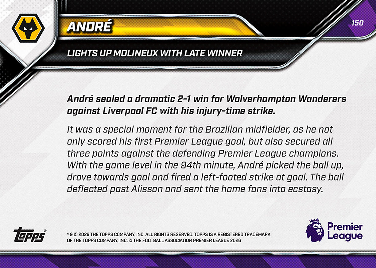 André - 2025-26 Premier League Topps NOW - Card 150 - Image 7