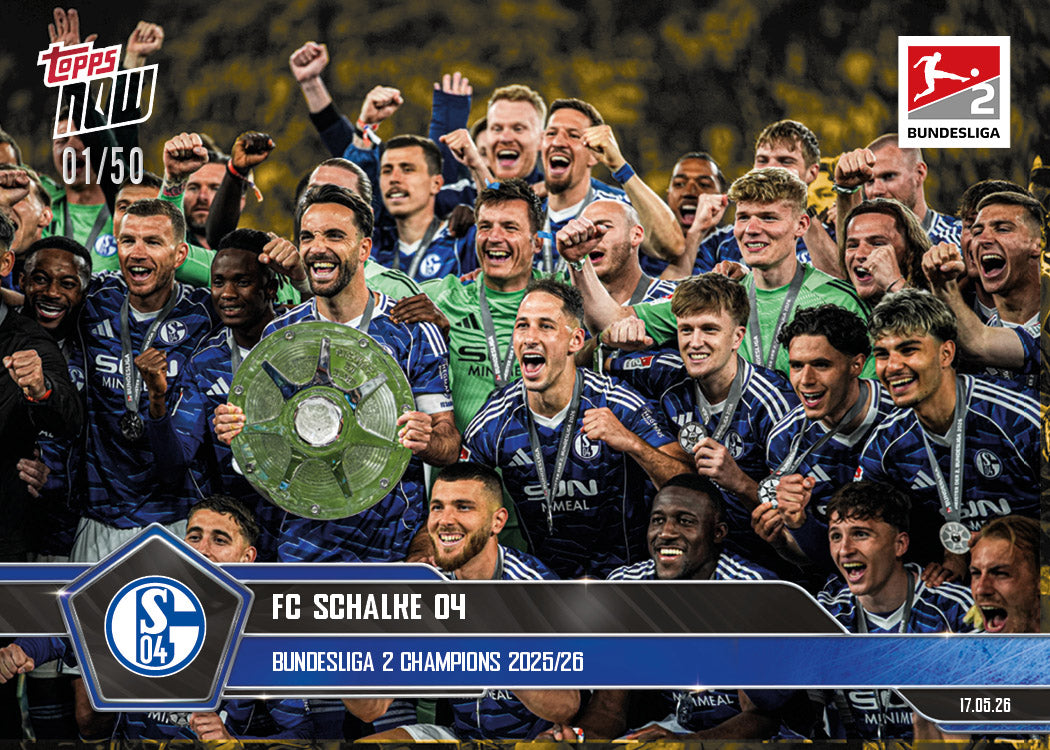 FC Schalke 04 - 2025-26 Bundesliga Topps NOW - Card 197 - PR: 1046 - Image 6