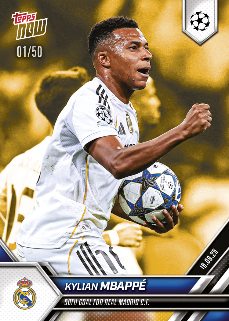 Kylian Mbappé - 2025-26 UCL Topps NOW Card 8 - PR: 1353 - Image 6
