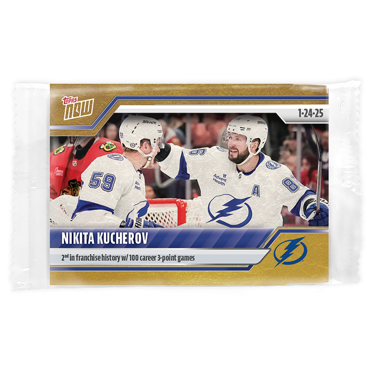 Nikita Kucherov - 2024-25 NHL Topps NOW - Sticker # 98 Pack - PR: 135 - Image 2