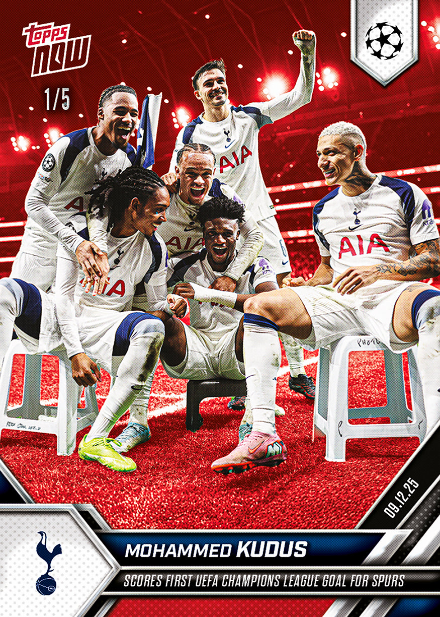 Mohammed Kudus - 2025-26 UCL Topps NOW - Card 63 - PR: 581 - Image 3
