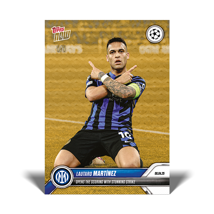 Lautaro Martínez - 2024-25 UCL Topps NOW - Card 132 - PR: 265 - Image 2