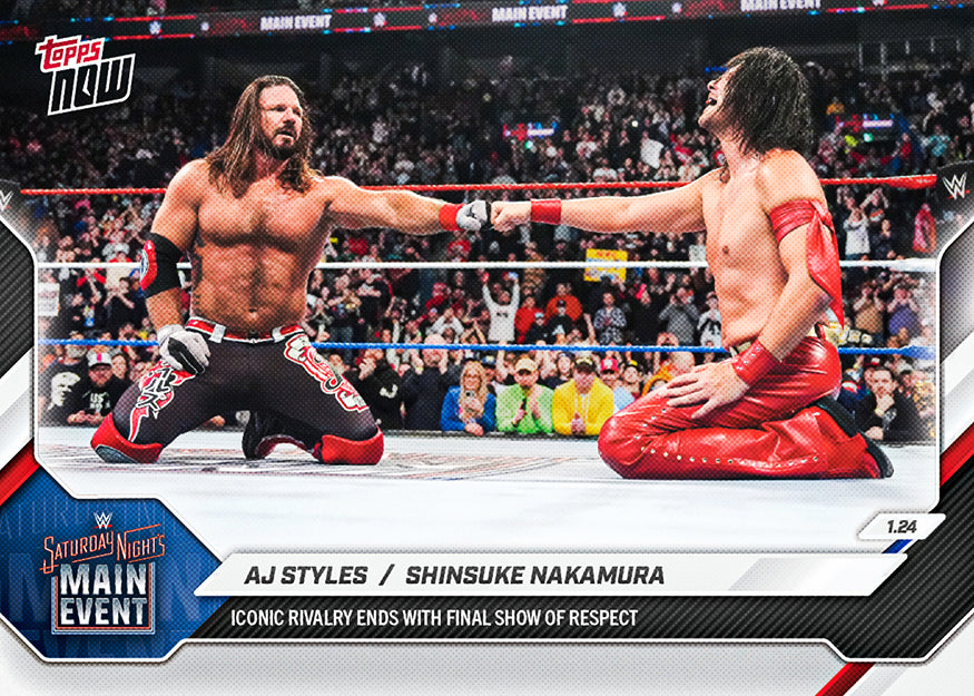 AJ Styles / Shinsuke Nakamura - 2026 WWE Topps NOW - Card 10 - PR: 1721