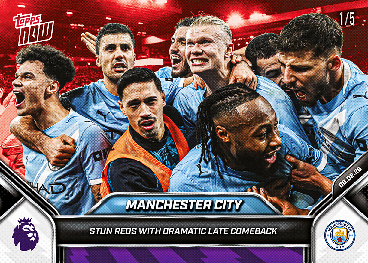 Manchester City - 2025-26 Premier League Topps NOW - Card 134 - PR: 1074 - Image 3