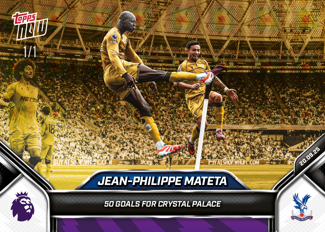Jean-Philippe Mateta - 2025-26 Premier League Topps NOW - Card 22 - PR: 211 - Image 2