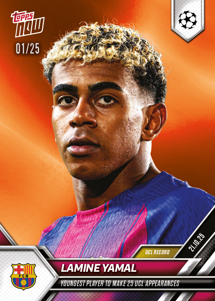Lamine Yamal - 2025-26 UCL Topps NOW - Card 33 - PR: 5105 - Image 5