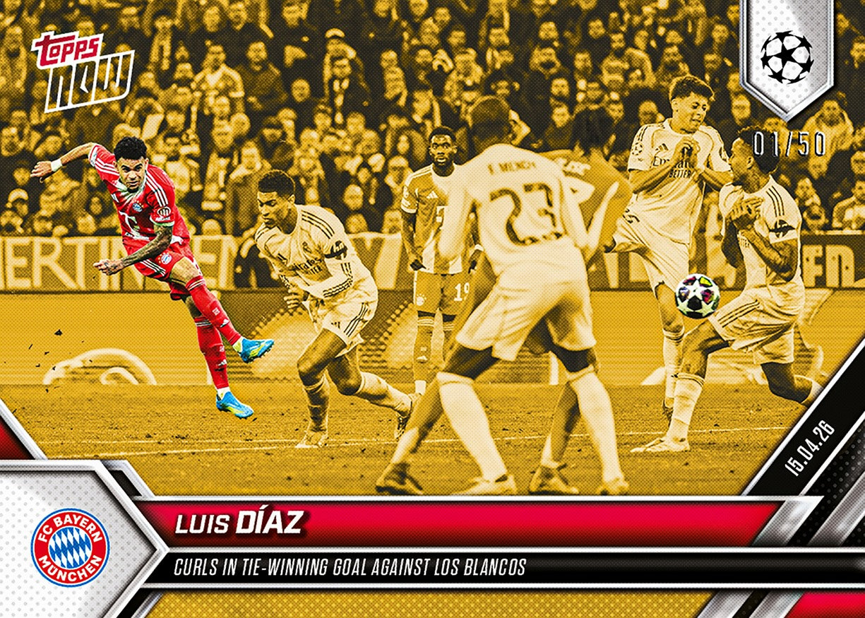 Luis Díaz - 2025-26 UCL Topps NOW - Card 123 - PR: 824 - Image 6