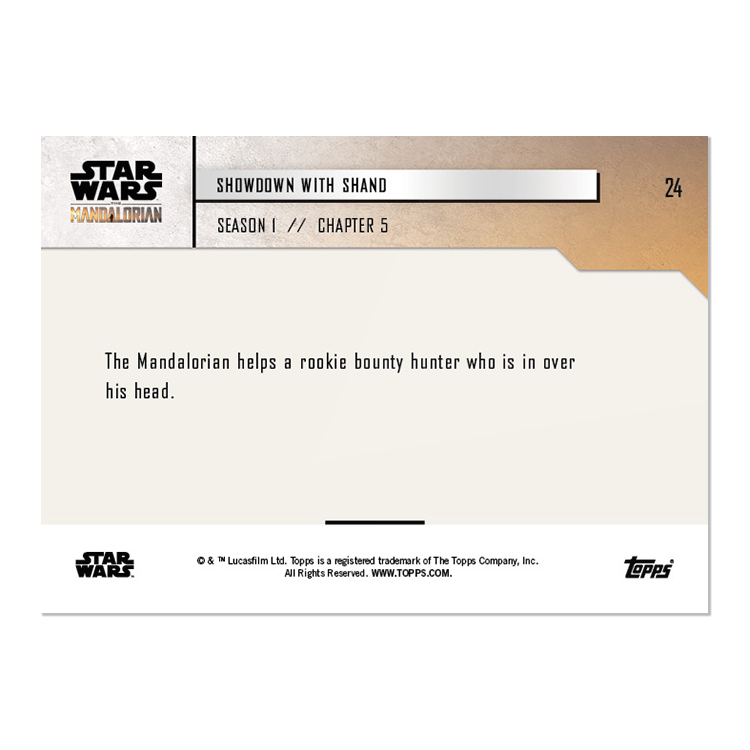 Star Wars: The Mandalorian TOPPS NOW 5-Card Pack - S1 : Chapter 5 - Print Run: 1179 - Image 9