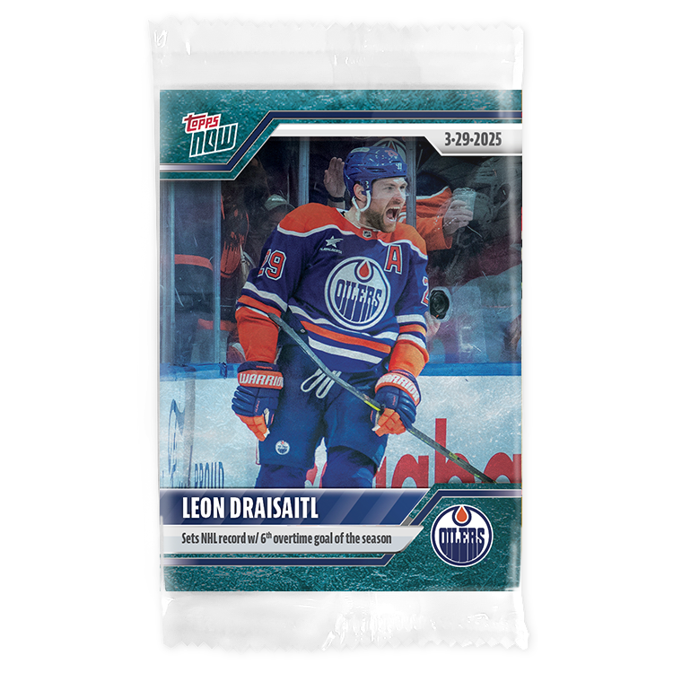 Leon Draisaitl - 2024-25 NHL Topps NOW - Sticker # 146 Pack - PR: 165 - Image 3