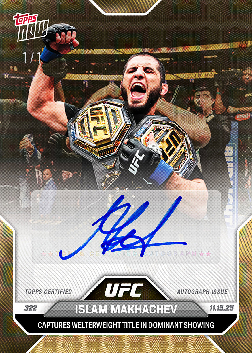 Islam Makhachev - 2025 UFC Topps NOW - Card 37 - PR: 4076 - Image 2