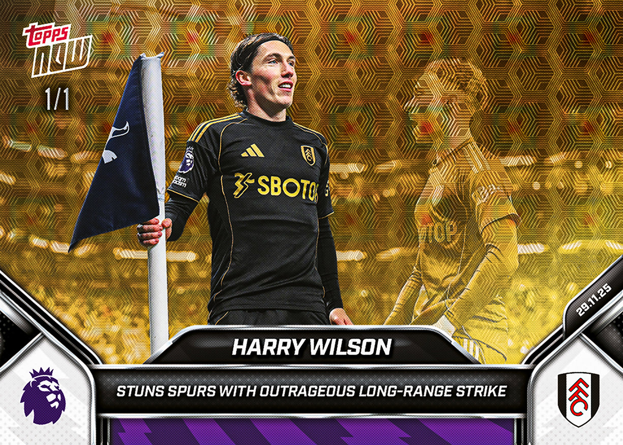 Harry Wilson - 2025-26 Premier League Topps NOW - Card 66 - PR: 154 - Image 2