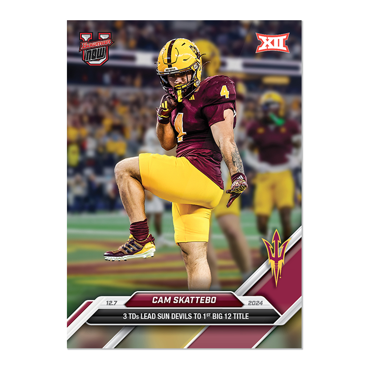Cam Skattebo - 2024 Bowman U NOW Football Card 55 - PR: 949