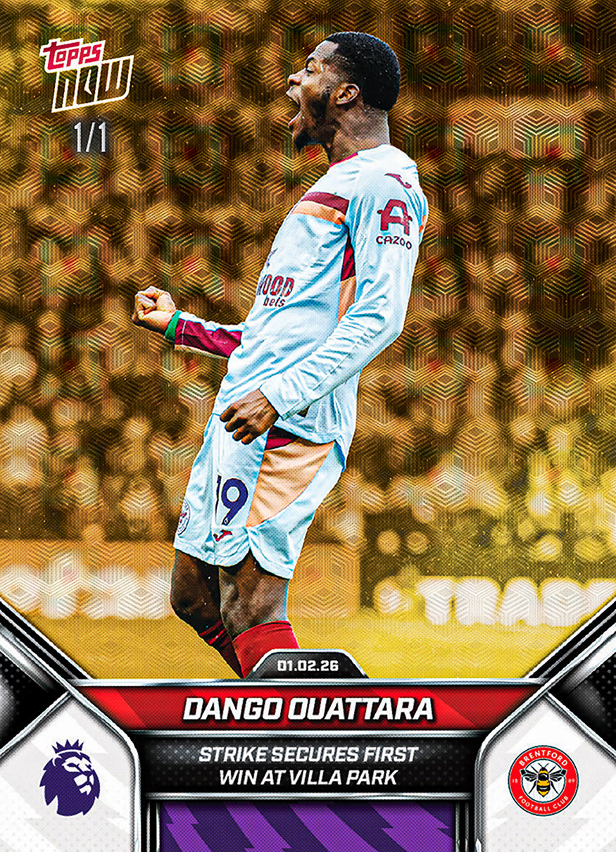 Dango Ouattara - 2025-26 Premier League Topps NOW - Card 124 - PR: 149 - Image 2
