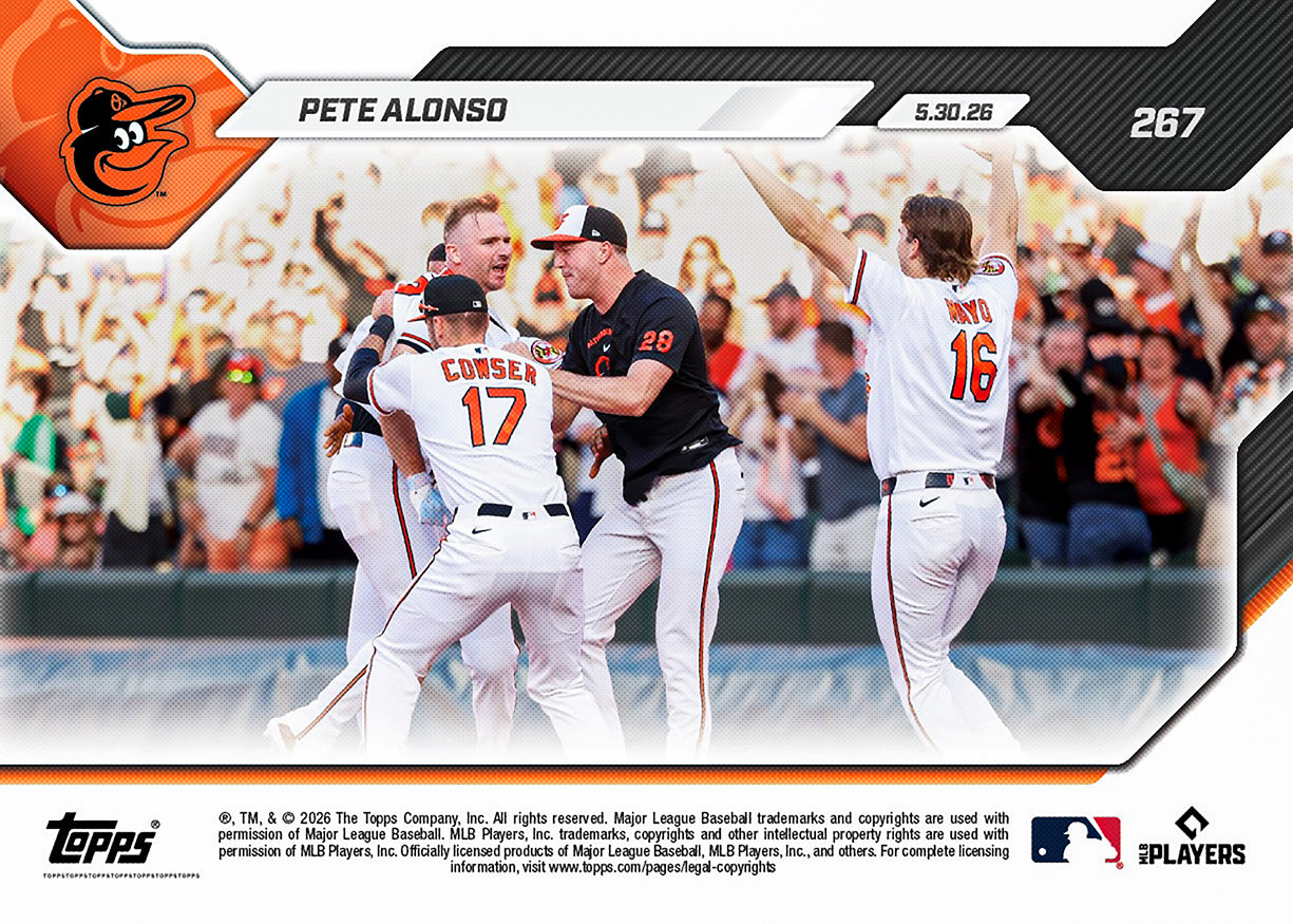 Pete Alonso - 2026 MLB Topps NOW - Card 267 - PR: 546 - Image 2