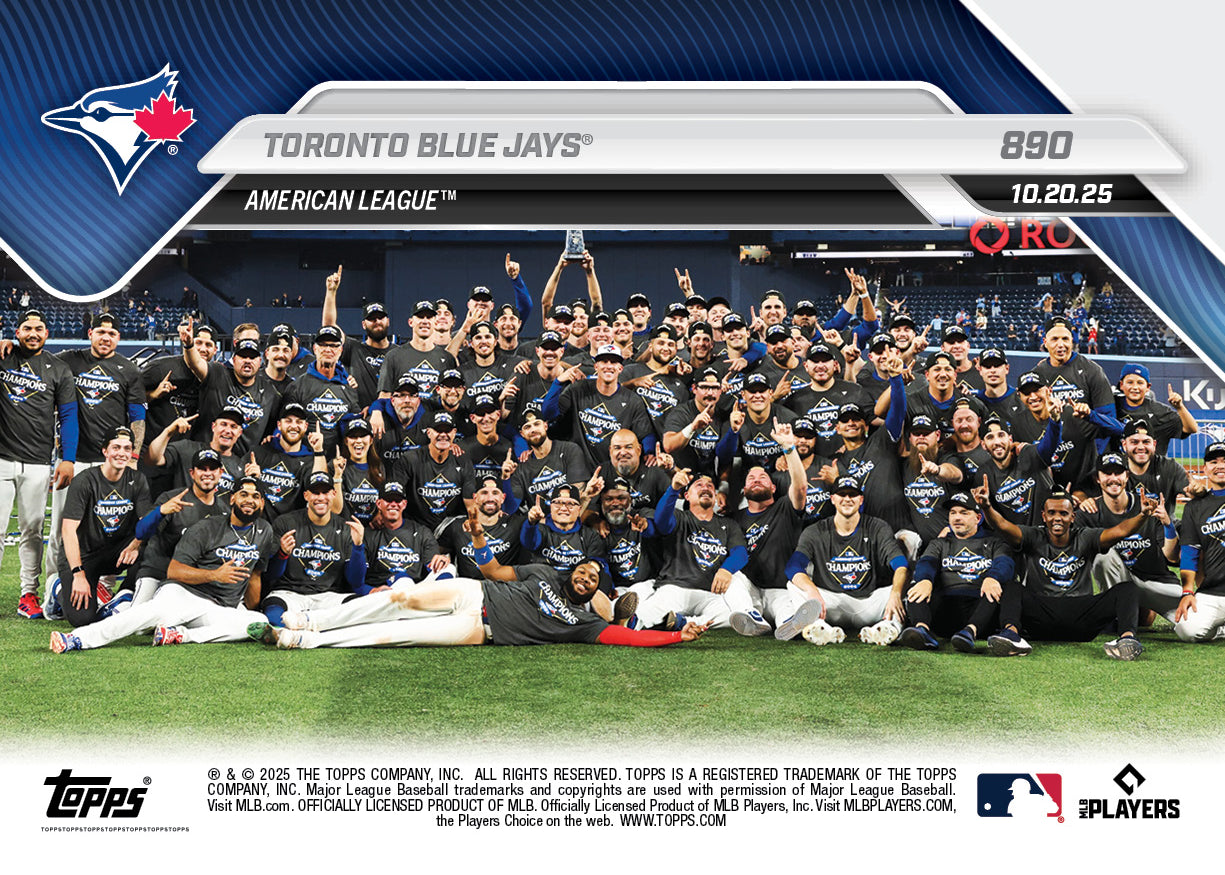 Toronto Blue Jays - 2025 MLB Topps NOW - Card 890 - PR: 2922 - Image 3