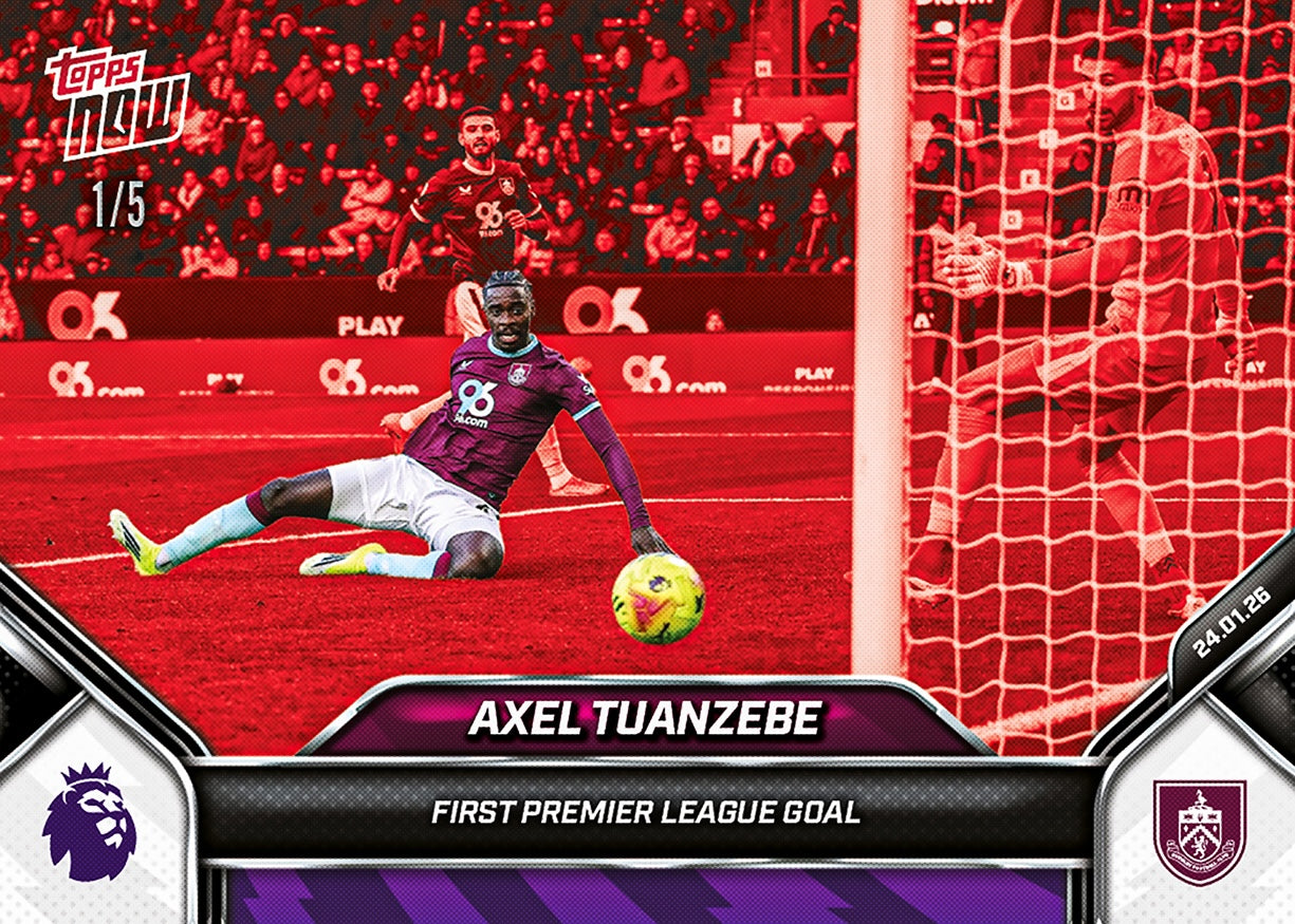 Axel Tuanzebe - 2025-26 Premier League Topps NOW - Card 116 - PR: 123 - Image 3