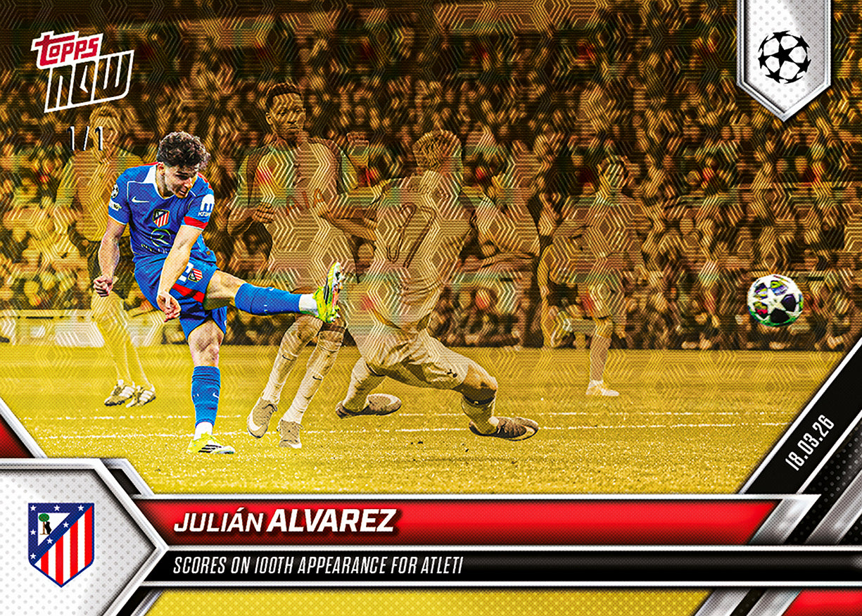 Julián Alvarez - 2025-26 UCL Topps NOW - Card 115 - PR: 310 - Image 2