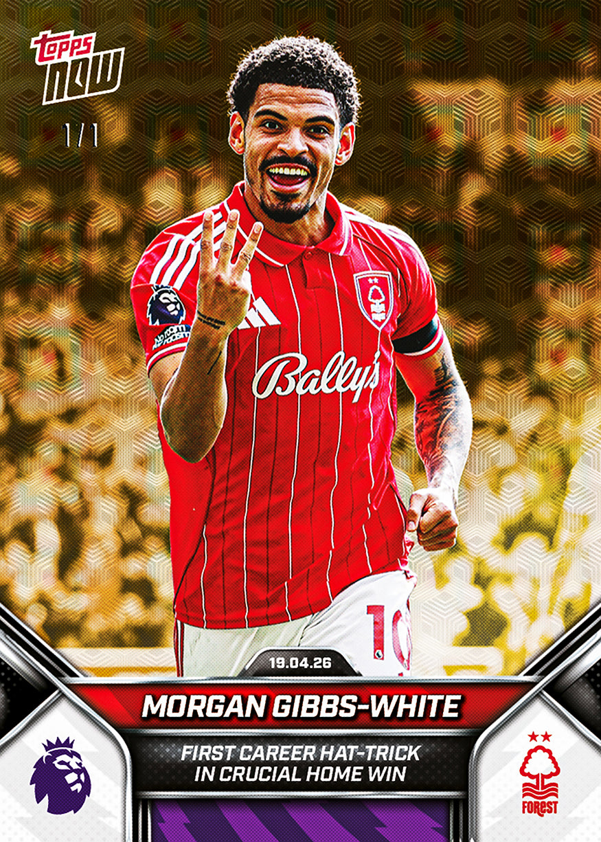 Morgan Gibbs-White - 2025-26 Premier League Topps NOW - Card 175 - PR: 316 - Image 2