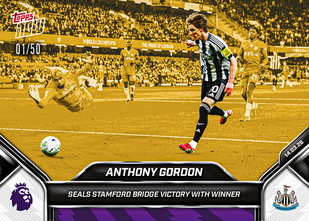 Anthony Gordon - 2025-26 Premier League Topps NOW - Card 157 - PR:240 - Image 6