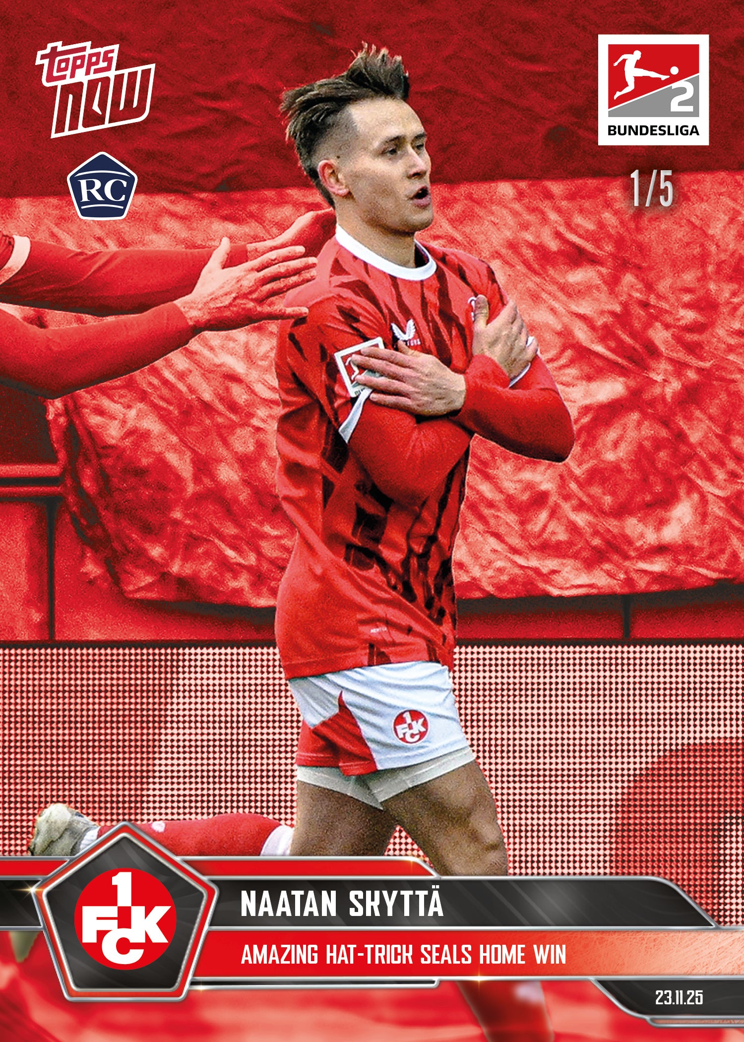 Naatan Skyttä - 2025-26 Bundesliga Topps NOW - Card 66 - PR: 692 - Image 3