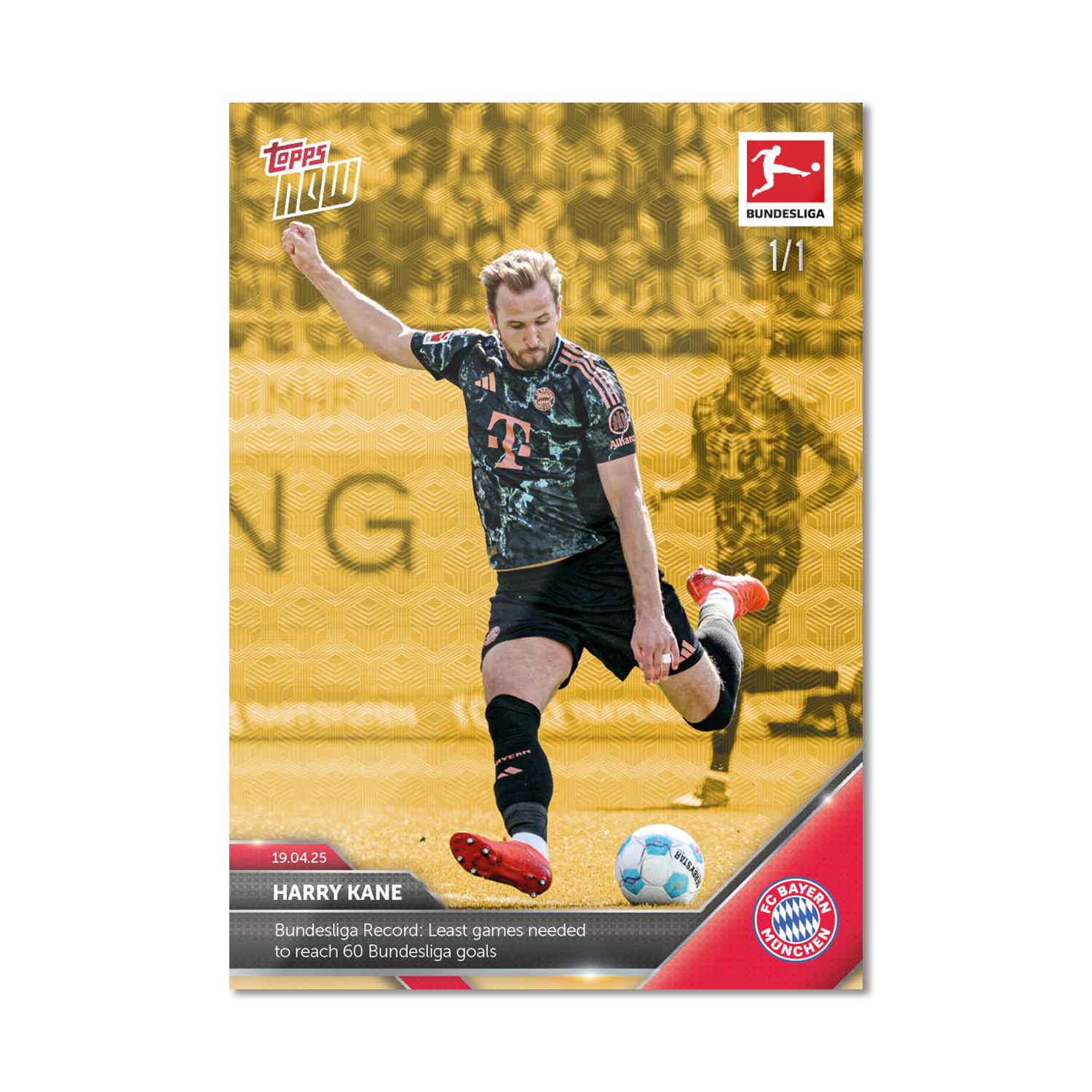 Harry Kane - 2024-25 Bundesliga Topps NOW Card 167 - PR: 1390 - Image 2