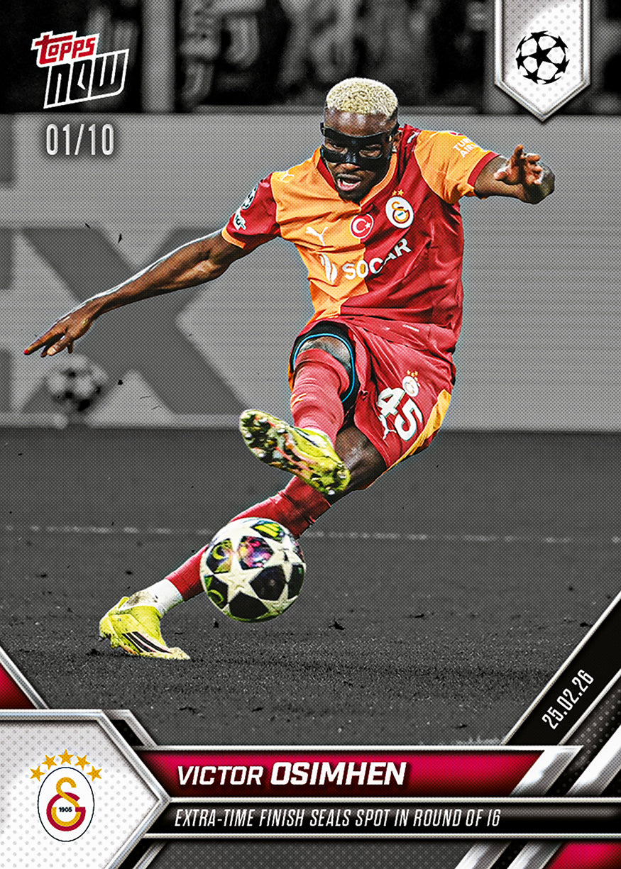 Victor Osimhen - 2025-26 UCL Topps NOW - Card 99 - PR: 1203 - Image 4