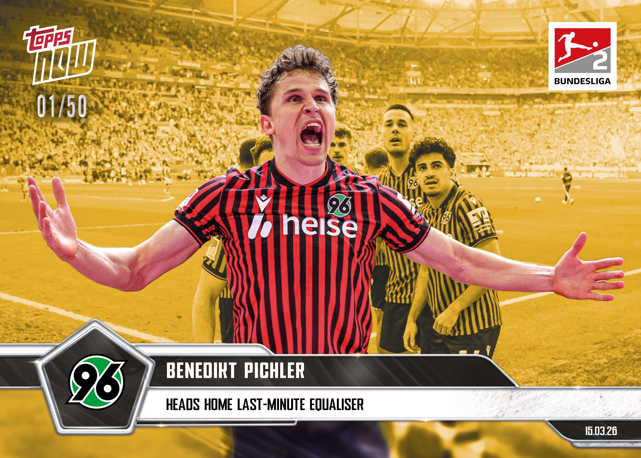 Benedikt Pichler - 2025-26 Bundesliga Topps NOW - Card 151 - PR:139 - Image 6