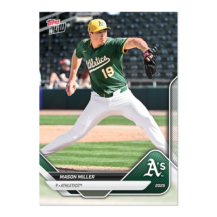 Alternative view of 2025 Athletics MLB Topps NOW Road To Opening Day 11-Card Team Set - PR: 395