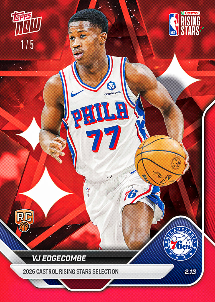2026 Rising Stars Set - NBA Topps NOW - 22 Card Set - PR: 7287 - Image 4