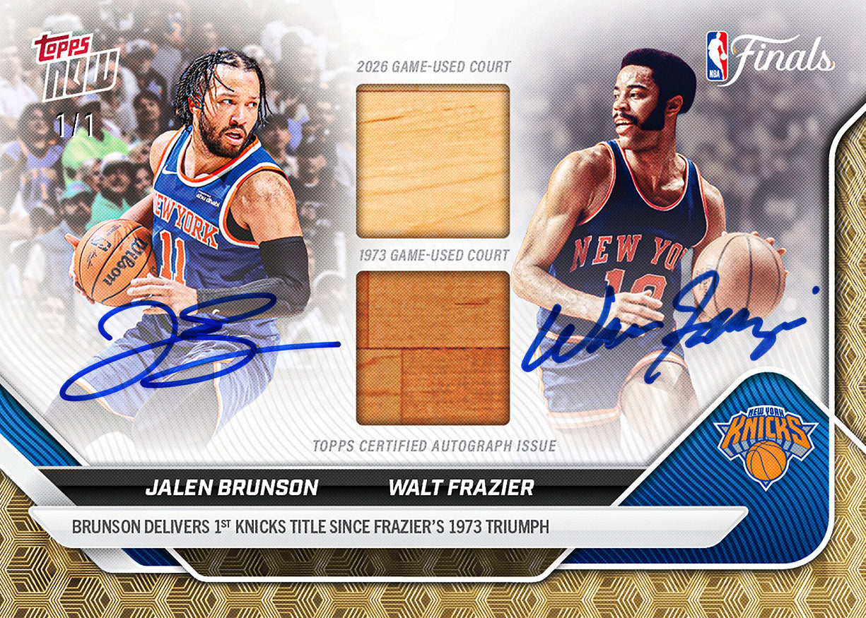 2026 NBA Champions - New York Knicks - NBA Topps NOW 16-Card Team Set - PR: 65941 - Image 3