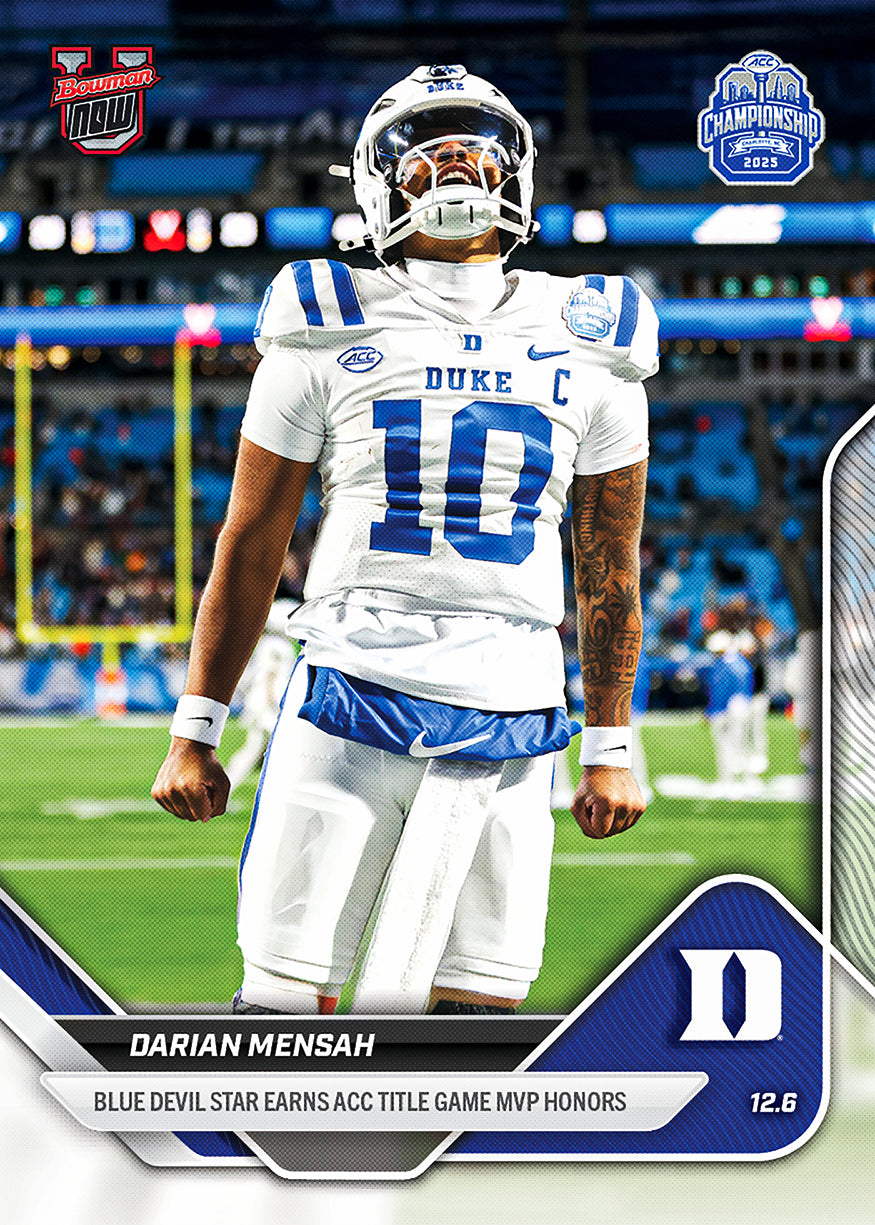 Darian Mensah - 2025-26 Bowman U NOW Football - Card 59 - PR: 531