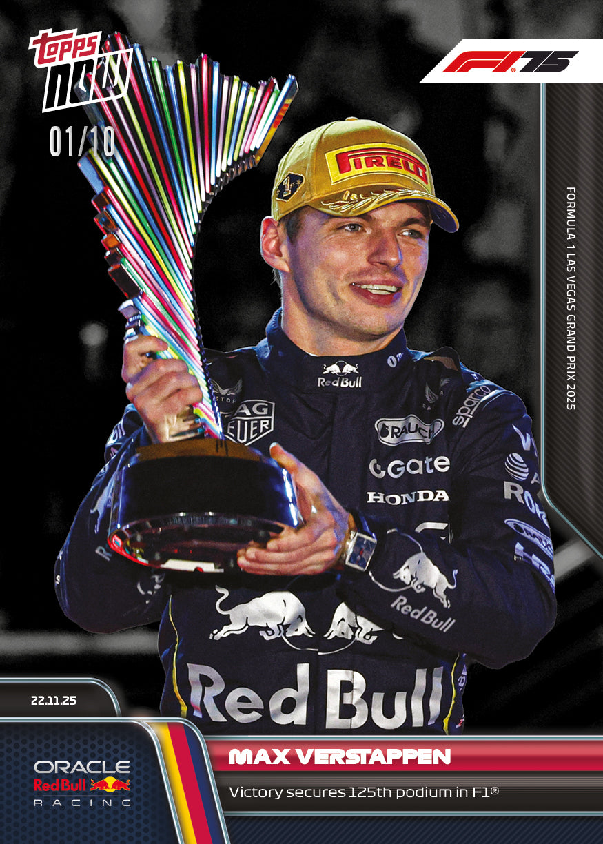 Max Verstappen - 2025 Formula 1 Topps NOW - Card 79 - PR: 4125 - Image 4