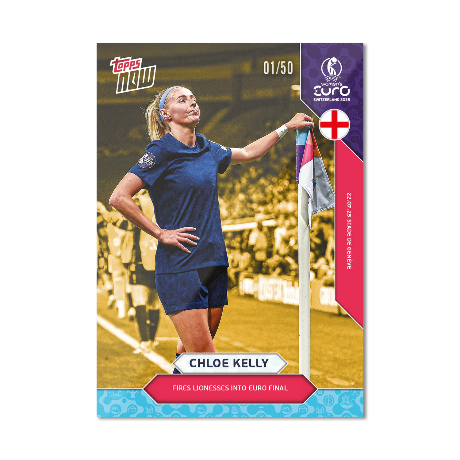 Chloe Kelly - UEFA Women’s EURO 2025™ Topps NOW - Card 25 - PR: 685 - Image 6