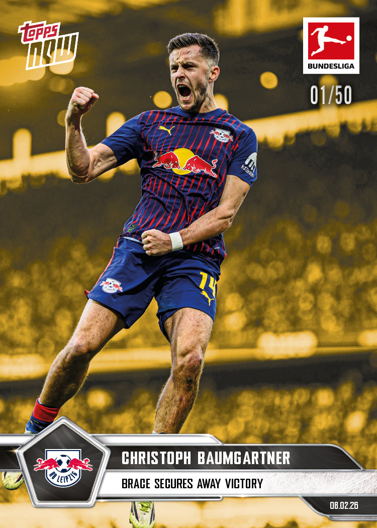 Christoph Baumgartner - 2025-26 Bundesliga Topps NOW - Card 121 - PR: 134 - Image 6