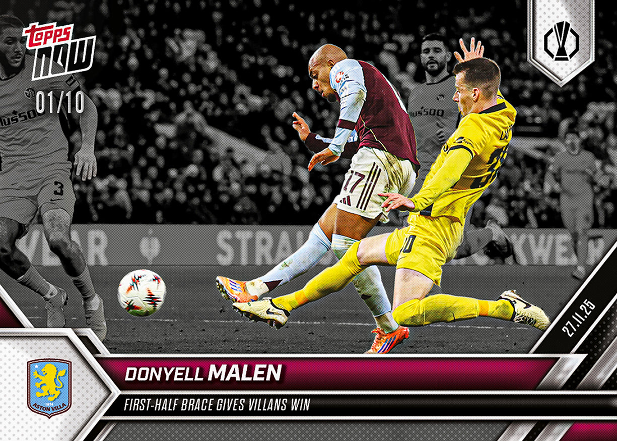 Donyell Malen - 2025-26 UEL Topps NOW - Card 10 - PR: 102 - Image 4