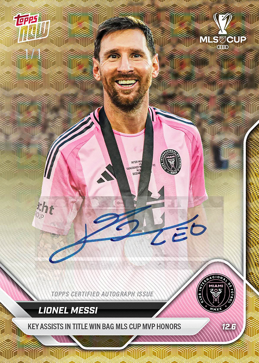 Lionel Messi - 2025 MLS Topps NOW - Card 144 - PR: 9015 - Image 2
