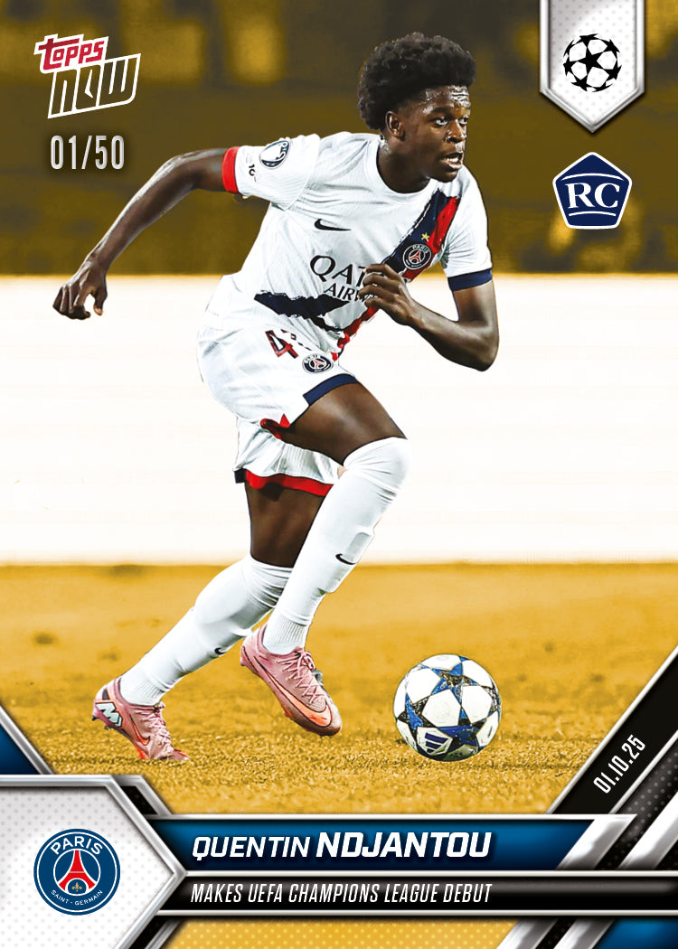 Quentin Ndjantou - 2025-26 UCL Topps NOW - Card 28 - PR: 471 - Image 6