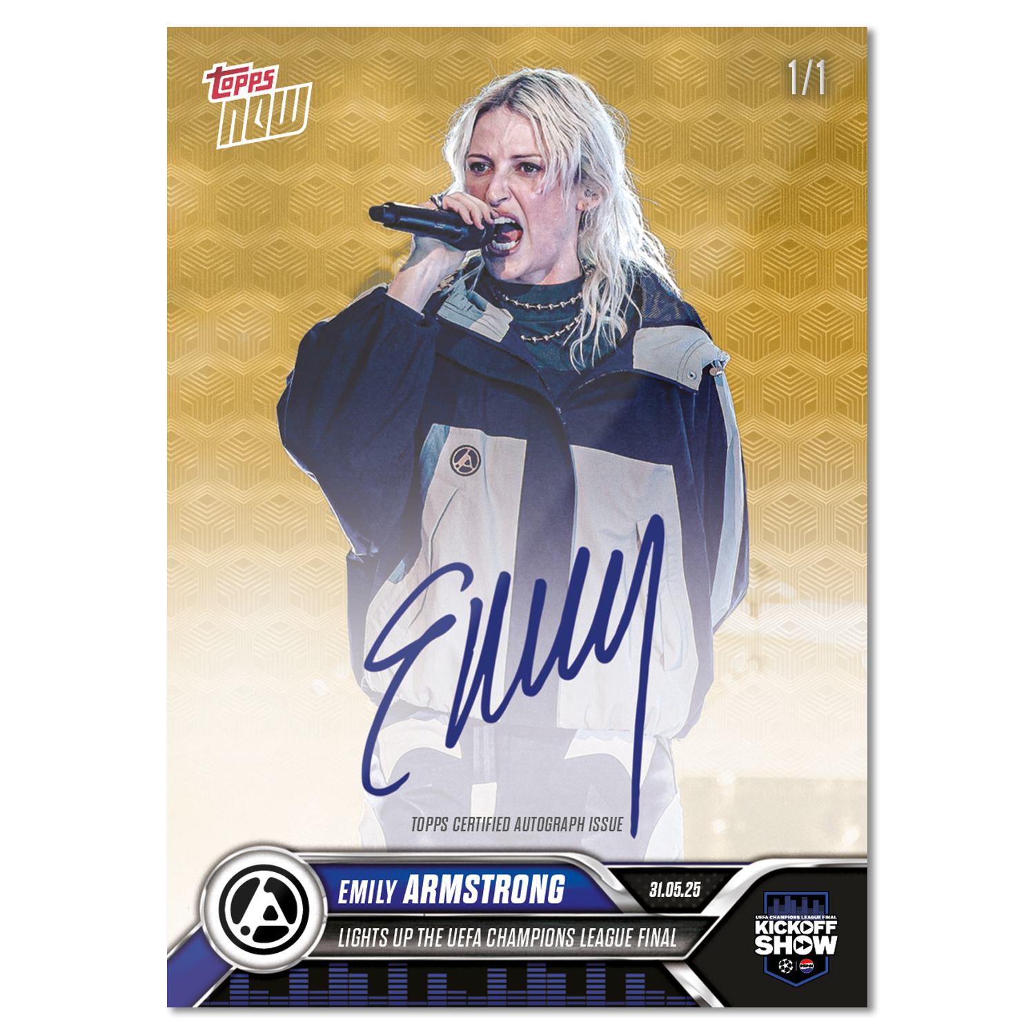 Emily Armstrong - 2024-25 UCL Topps NOW - Card 168 - LOOK FOR AUTOS - PR: 4032 - Image 2