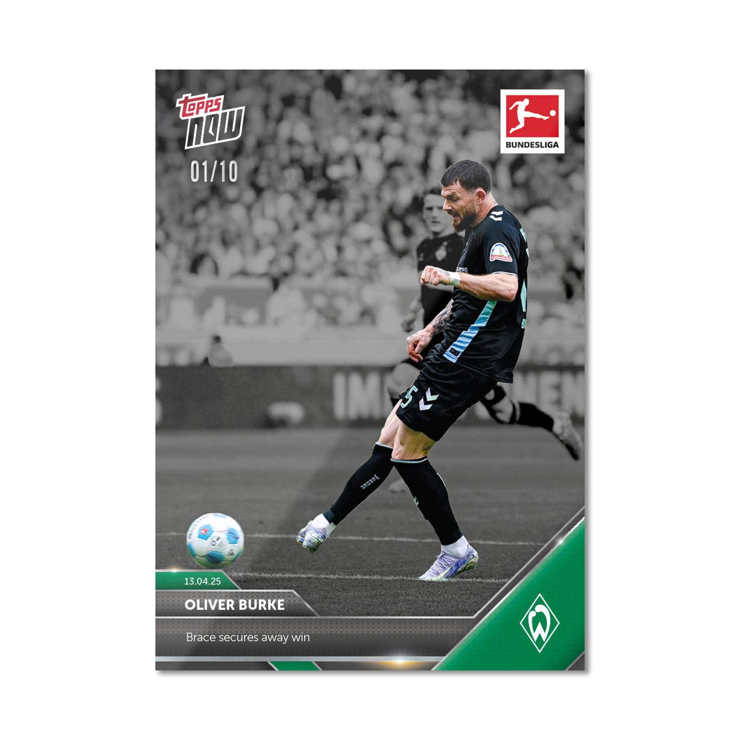 Oliver Burke - 2024-25 Bundesliga Topps NOW Card 165 - PR: 43 - Image 5